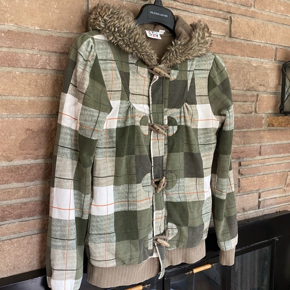Roxy Green Plaid Jacket - Picture 4 of 9